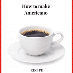 How to make an americano recipe